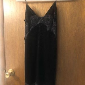 Black Velvet Mini Dress